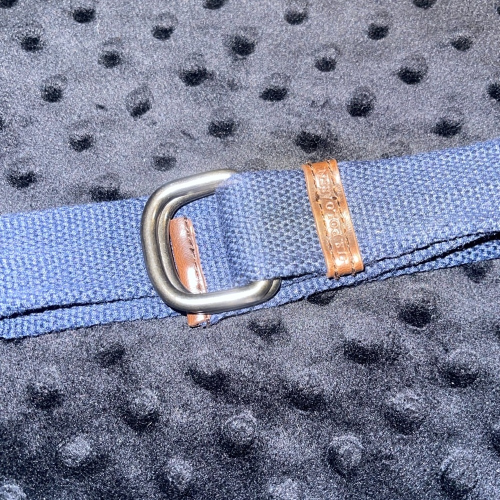 1”x46” end to end nwot cloth navy blue polo